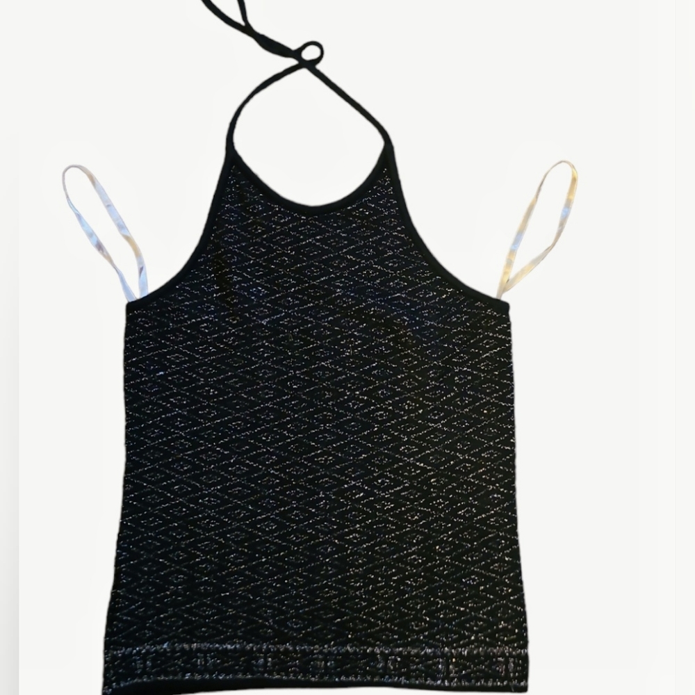 Vintage Halter-Style Geometric Sparkle Top from Esprit De Corps